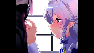Maid Teases Her Master with Seductive Blowjob in Steaming Hentai Fantasy