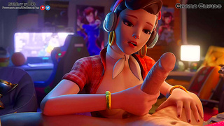 D.Va Embraces Huge Dick in Hot Overwatch Action with Big-Breasted Thrills