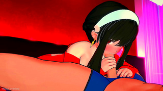 Yor Forger Ignites Wild Desires in Sensual 3D Hentai Encounter – Red Vest Thrill