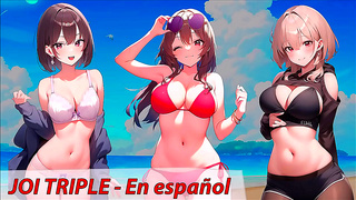 Anime Trio Tempts You Into a Hot Interactive Fantasy Fulfillment