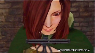 Seductive Dark Souls II Beauty Tempts Warrior in Steamy Fantasy Tryst