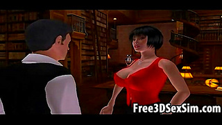 Two Seductive Animates Entwined in Wild Hentai Tryst Full of Lustful Heat