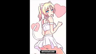 Luscious Nude Hentai Beauty Tempts in Sultry Ecchi Fantasy Display