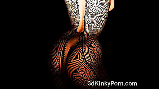 Alluring 3D Anime Beauty Takes Charge in Sultry Latex Dominance Fantasy