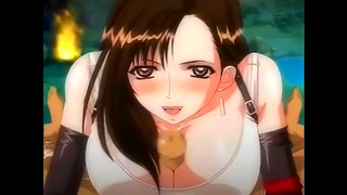Tifas Hot Blowjob fantasy Unfolds in Final Fantasy VII Erotic Adventure