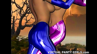 Red-Hot Babe Delights Him in Sultry 3D Blowjob Fantasy