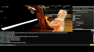 Anime Beauty Rides Hard in Hot IMVU Fantasy Encounter