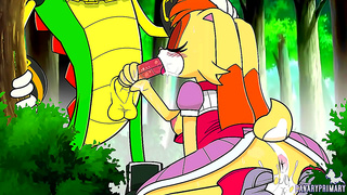 Furry Enjoys Wild Skyline Blowjob in Steamy Outdoor Encounter
