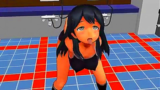 Glowing Goddess Tempts With Seductive Moves in Hot MMD Paradise