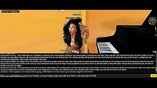Moonlit Desire: Black-Haired Babe Enjoys Dual Penetration in Hot Hentai Action