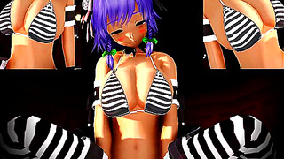 Voluptuous MMD Beauty Rides Hard Dick in Hot Cartoon Sex Adventure