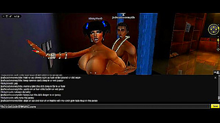 Fiery 3D Anime Goddess Rides NickyVDs Thick Rod in Hot IMVU Encounter