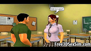 Honeys Hot 3D Encounter: Double Teaming in Wild Cartoon Action
