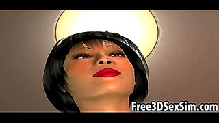 Voluptuous 3D Babe Gets Wild in Hot Animated Ride