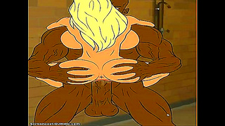 Cheer Coach Tempted by Huge Dick in Hot Animated Tryst