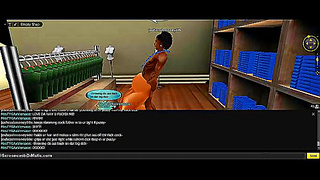 Anime Beauty Enjoys Double Pleasure Golden Rain in Steamy IMVU Adventure