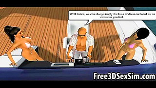 Passionate 3D Lovers Ignite Steamy Romance in Ocean-Filled Hentai Fantasy