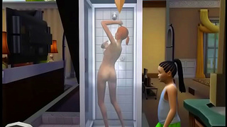 Steamy Hentai SIM Shower Encounter Ignites Seductive Desire