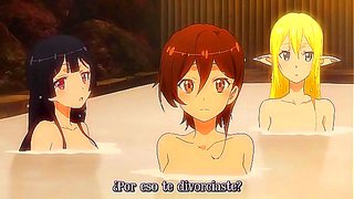 Young Hero Celebrates Triumph with Burning Desire in Hot Hentai Battle