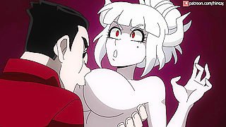 Succubus Tempts Hero with Steaming Morning Lust in Helltaker Fantasy