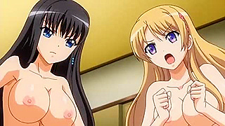 Busty Blonde Brunette Tease Each Other Before Wild First Threesome – Hentai Heat