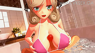 Busty Maid Tempts Client with Sensual Tit-Fuck During Steamy Massage