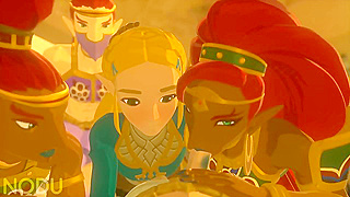 Urbosa Zelda Seduce Link in Forbidden Hyrule Lust Triangle