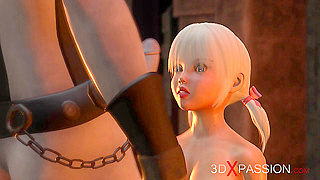 Blonde Teen Submits to Domiant Slave Master in Hot Hentai Tryst