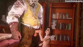 Elizabeth Seduces Savage Beast with Fiery Blowjob Messy Facials – BioShag Rampage