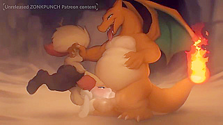 Charizard Ignites Steamy Encounter with Furry Lover in Wild Fire-Drenched Tryst