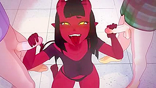 Meru Tempts Innocent Chess Nerds in Sultry Demon Academy Encounter