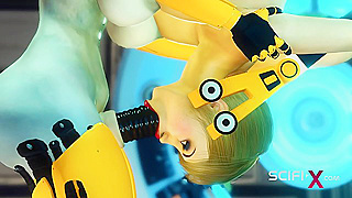 Shemale Android Explores Taboo Fantasies in Steamy 3D Hentai Lab Encounter