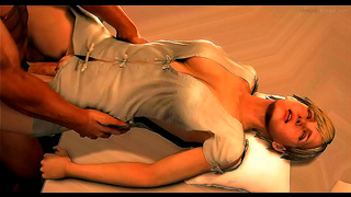 Sherry Birkin Ravaged by Giant Throbbing Cock in Hot Hentai Action