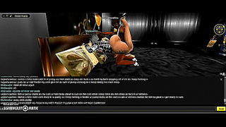 IMVU Couples Hot 3D Encounter in a Glowing Fantasy Bedchamber Rendezvous