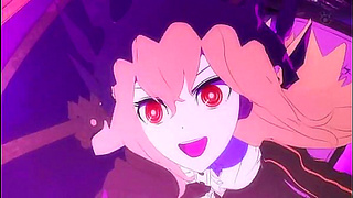 Yuri Duel Heats Up with Fiery Passion in Black Rock Shooter Rivalry