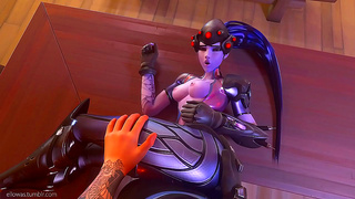 Widowmaker Lures Soldier into Forbidden Passion in Steamy Overwatch Tryst