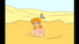 Nami Stuck in Muddy Trap — Steamy Hentai Rescue Turns Carnal