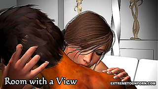 Gothic Beauty Rides Thick Dick in Hot 3D Hentai Action