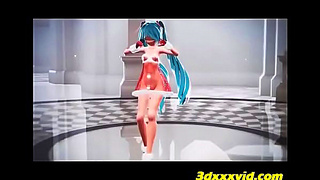Blue-Haired Goddess Ignites Valentines Night with Steamy Anime Tryst