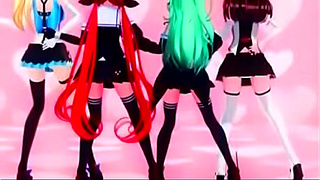 Young MMD Beauty Gets Wild in Hot and Spicy Hentai Action