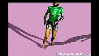 Busty Cyber Bunny Teases Gamer into VR Seduction Spiral