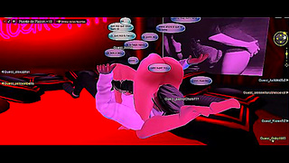 IMVU Lovers Share Fiery Blowjob Under Moonlit Romance on Bridge