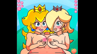 Rosalina Tempts Mario with Busty Curves in Steamy Cosmic Encounter