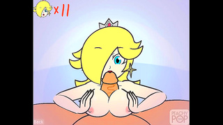 Rosalina Seduces Mario with Busty Charm in Steamy Smash Fantasies