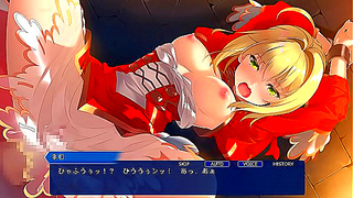 Nero Captivated by Voluptuous Goddess in Sensual FGO Mahjong Encounter