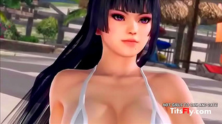 Anime Beauty Enjoys Wild Ride Under Sunlight on Sensual Beach Encounter