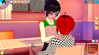 Brunette Stuns with Fiery Blowjob Action in Hot Koikatsu 3D Encounter