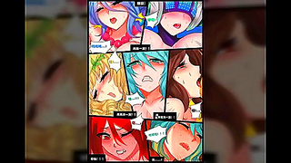Sona Seduced by Seraphine in Hot League of Legends Fantasy Encounter