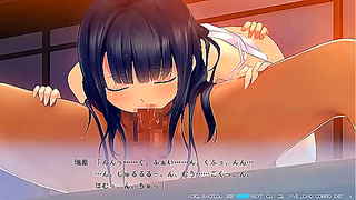Seductive Anime Babe Entices Her Man in Torrential Rain Fantasy