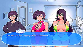 MILF Begs for Harder Thrusts in Snowy Hentai Bedroom Encounter